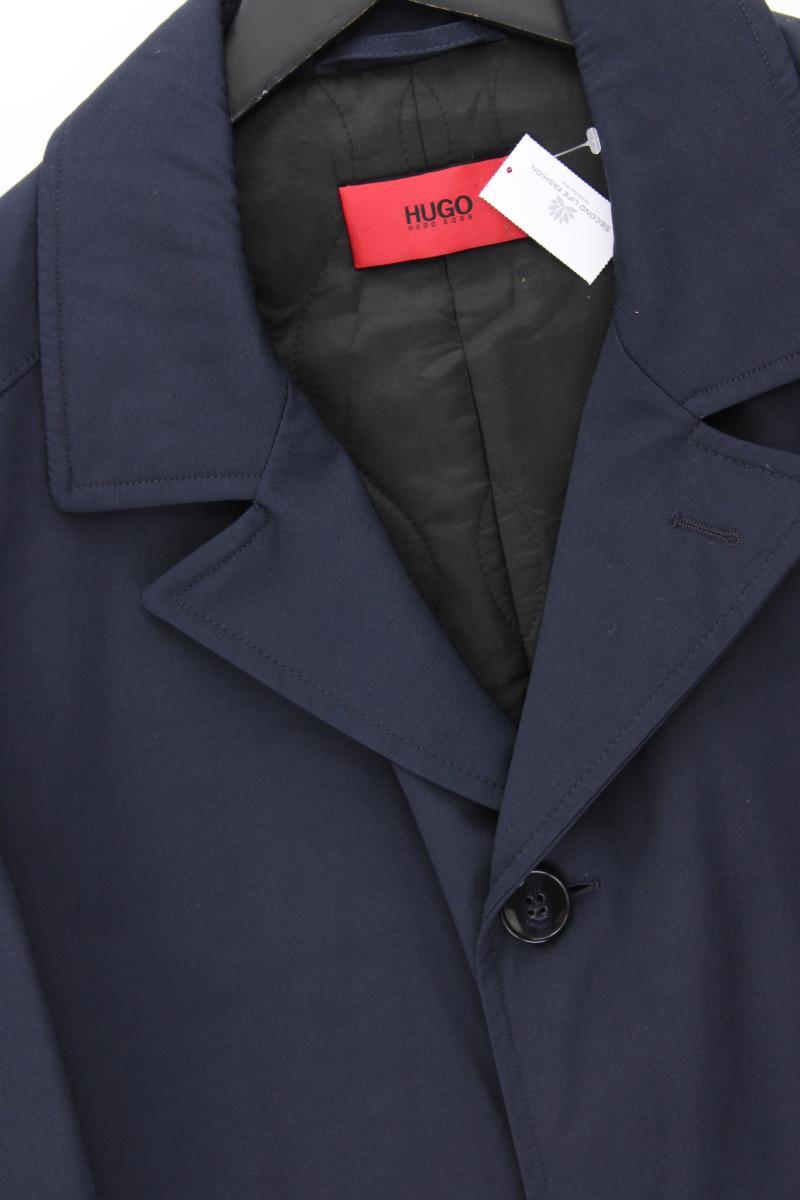 Hugo Boss Cabanmantel für Herren Gr. 52 neuwertig blau aus Polyester