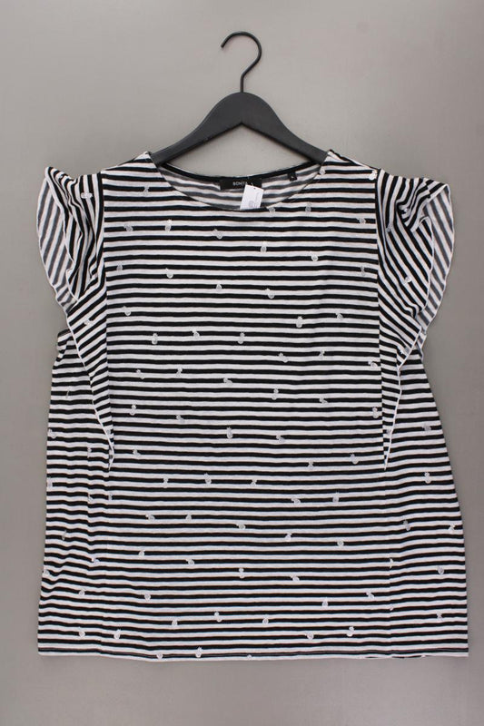 Bonita Ringelshirt Gr. XL gestreift Kurzarm schwarz