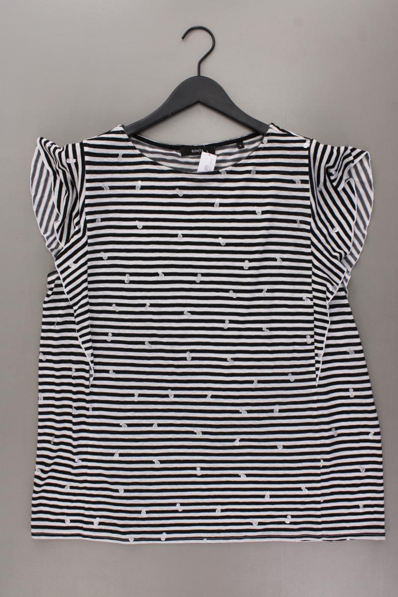 Bonita Ringelshirt Gr. XL gestreift Kurzarm schwarz