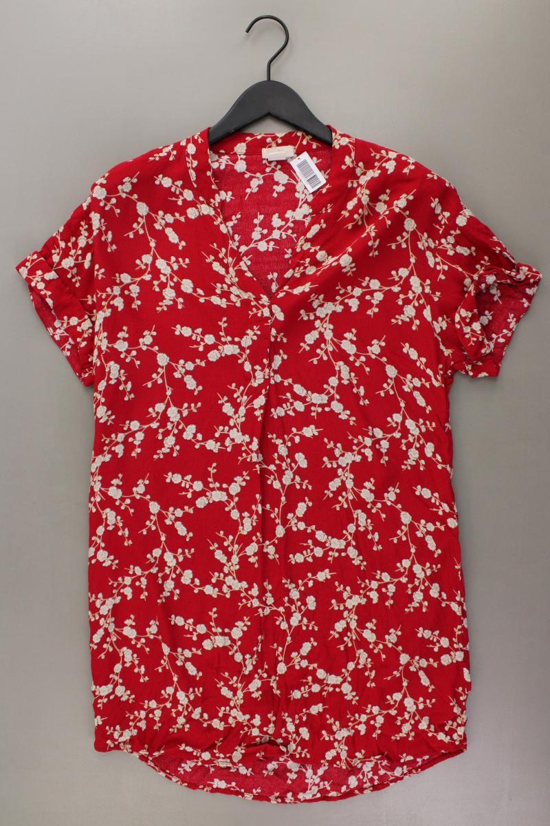 JP & J Baker x H&M Longbluse Gr. 36 mit Blumenmuster Kurzarm rot