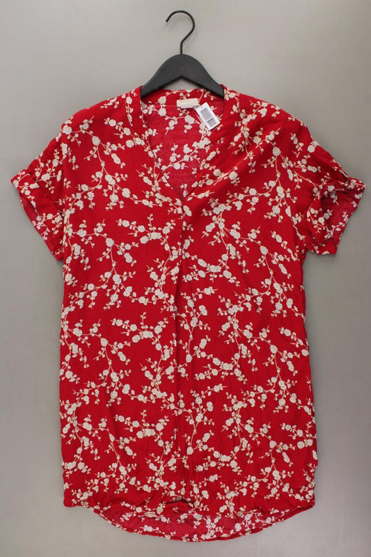 JP & J Baker x H&M Longbluse Gr. 36 mit Blumenmuster Kurzarm rot