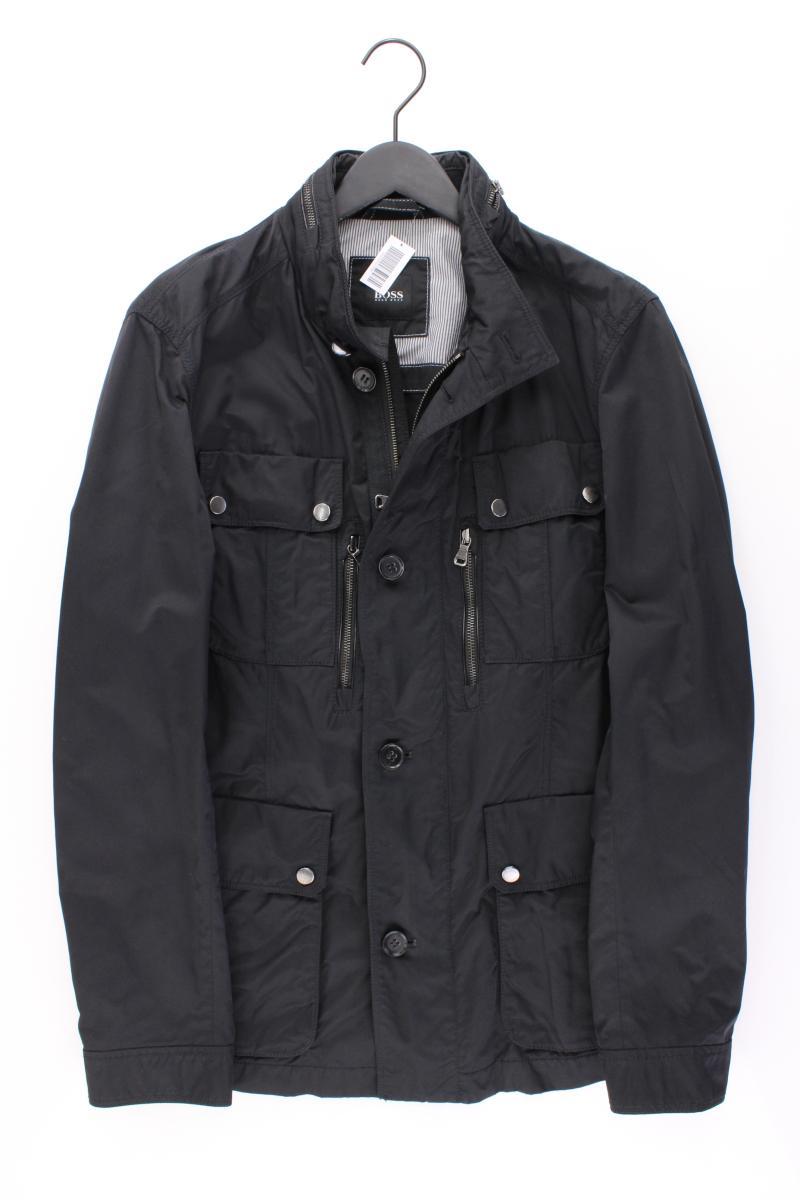 BOSS by Hugo Boss Übergangsjacke für Herren Gr. 50 schwarz aus Baumwolle