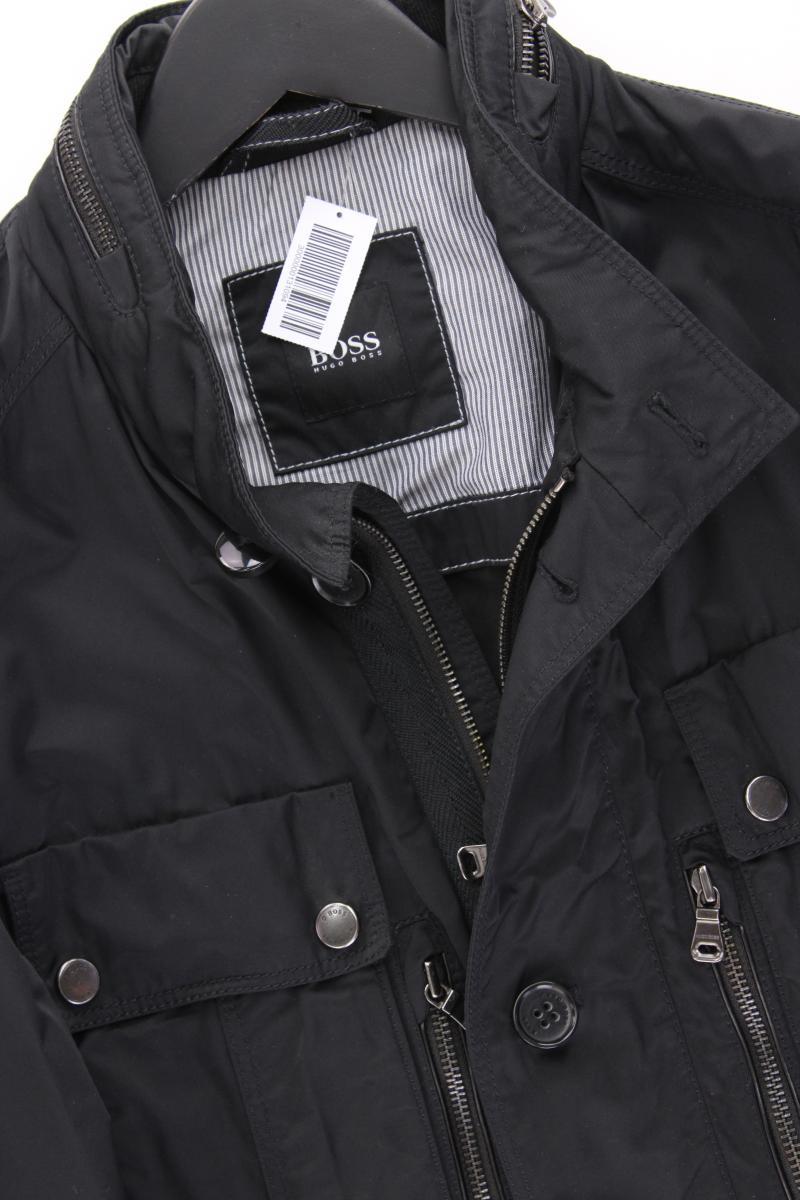 BOSS by Hugo Boss Übergangsjacke für Herren Gr. 50 schwarz aus Baumwolle
