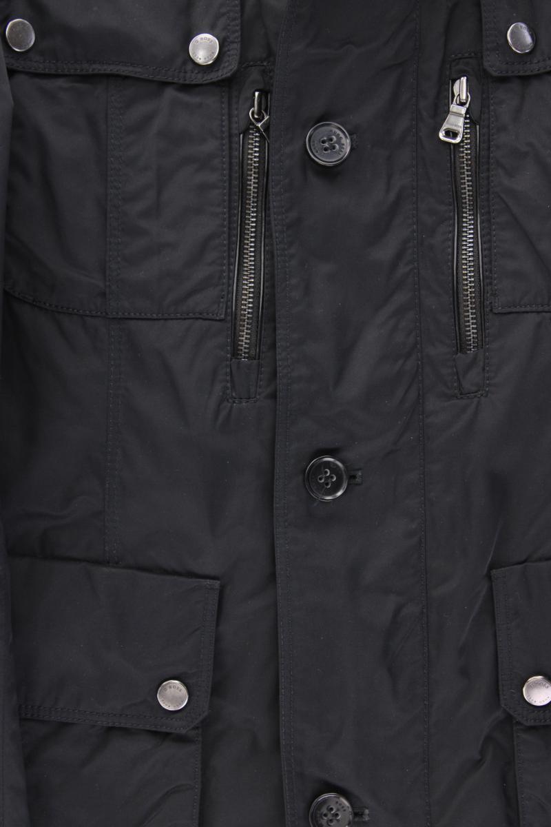 BOSS by Hugo Boss Übergangsjacke für Herren Gr. 50 schwarz aus Baumwolle