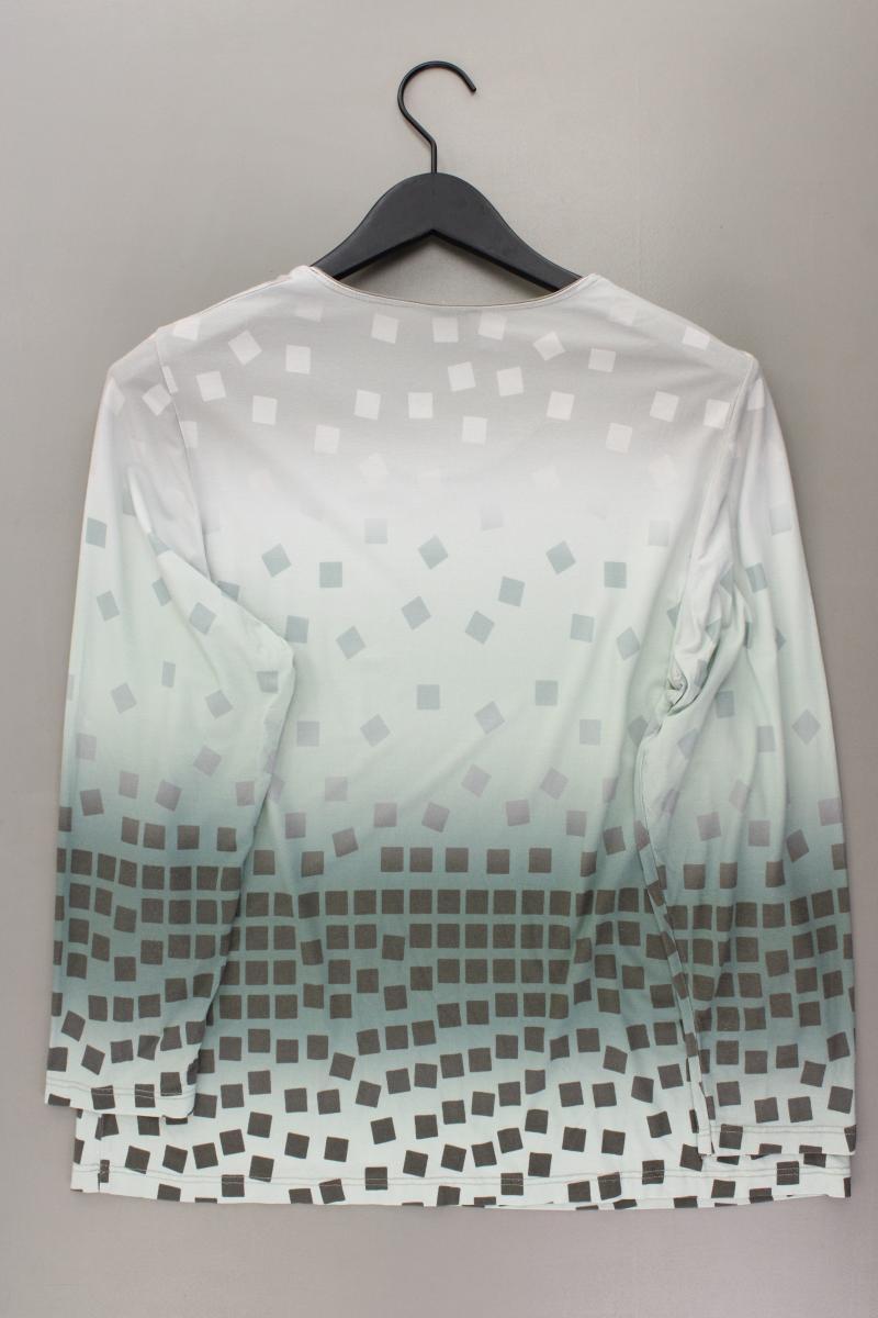 Atelier GS Longsleeve-Shirt Gr. Kurzgröße 22 geometrisches Muster Langarm grün