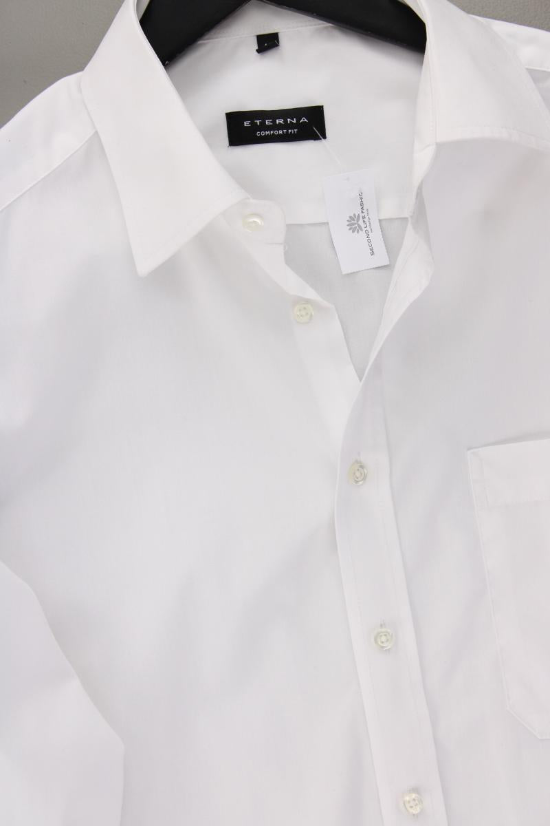 Eterna Langarmhemd für Herren Gr. Hemdgröße 40 weiß aus Baumwolle