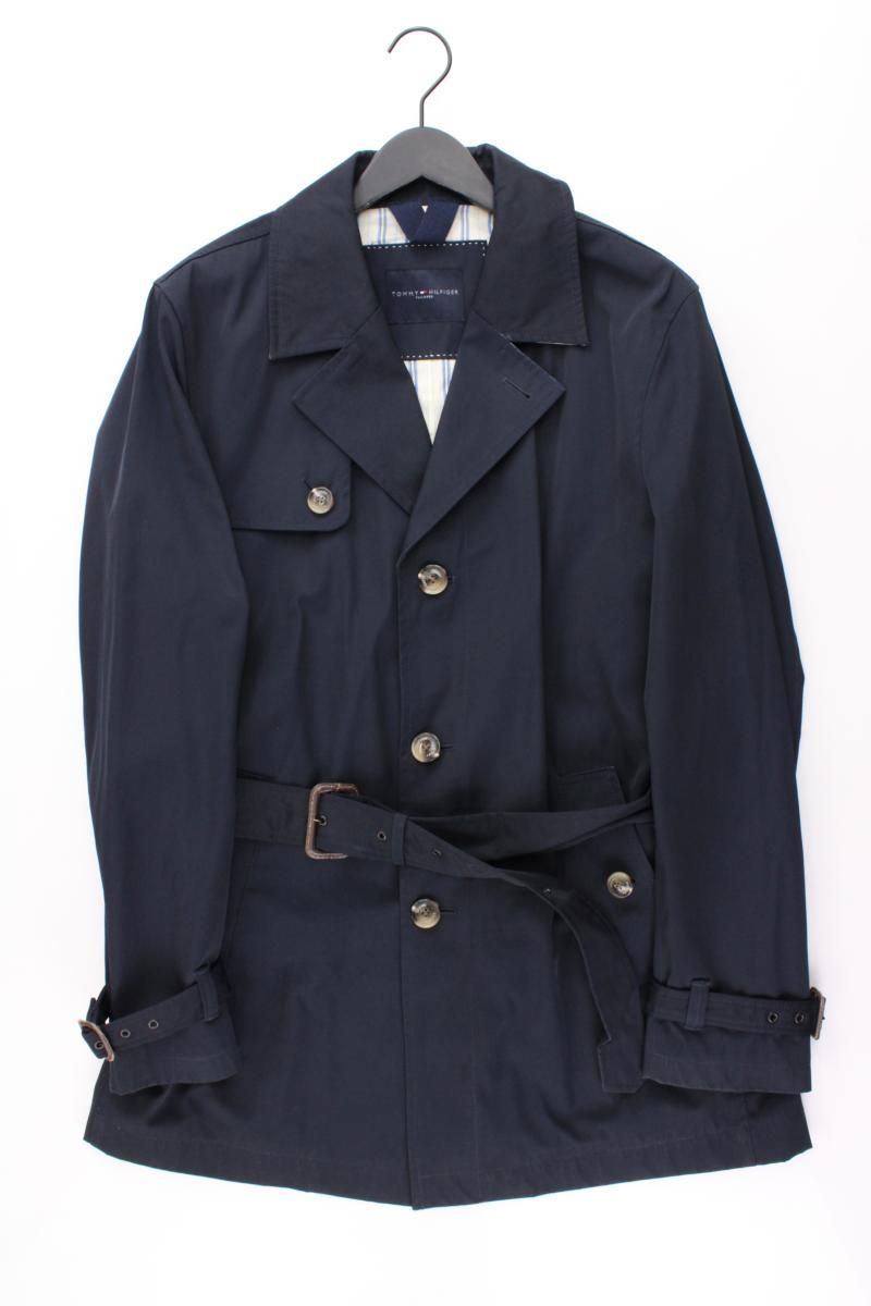 Tommy Hilfiger Trenchcoat für Herren Gr. 52 blau aus Polyester