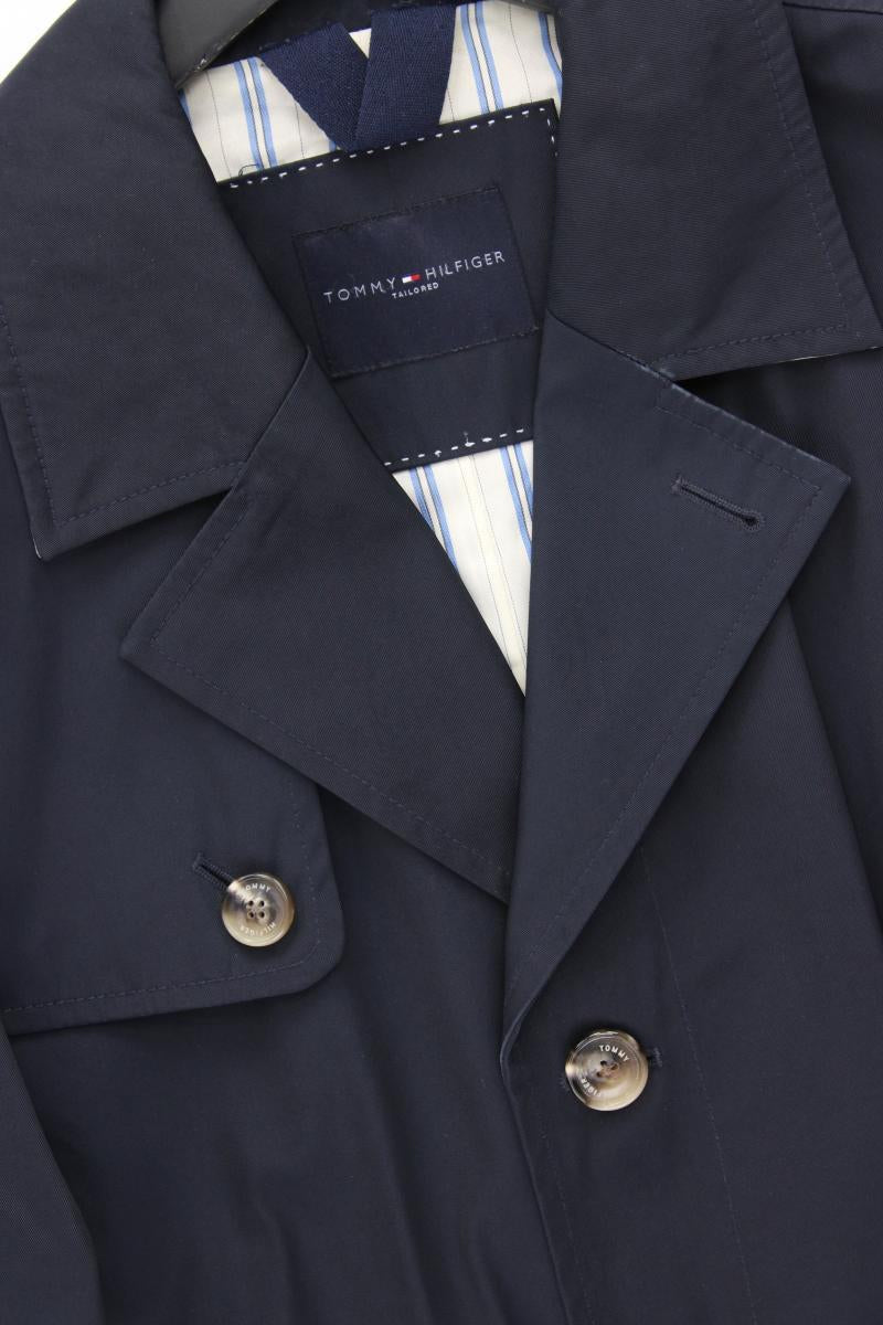Tommy Hilfiger Trenchcoat für Herren Gr. 52 blau aus Polyester