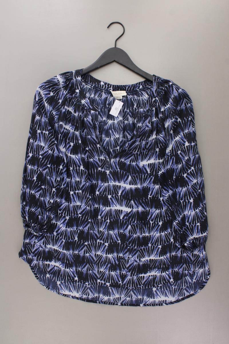 CYNTHIA ROWLEY Seidenbluse Gr. 40 3/4 Ärmel blau