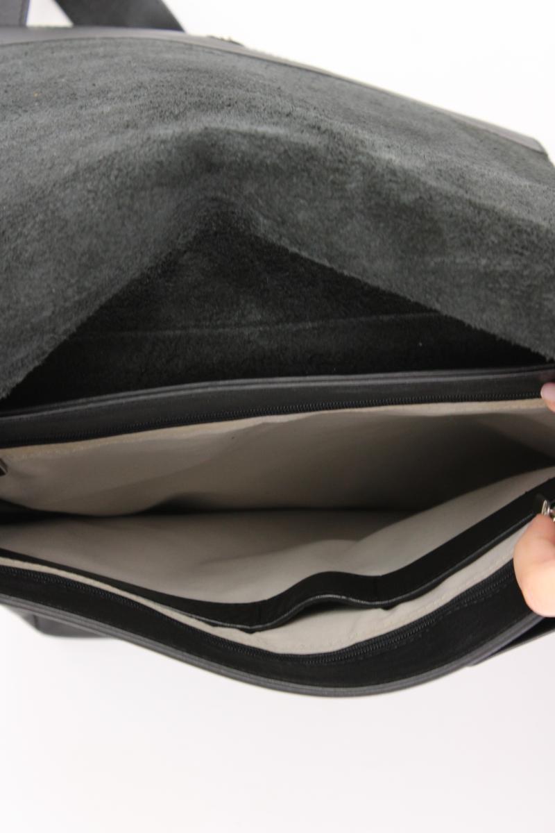 Bree Umhängetasche für Herren schwarz aus Leder