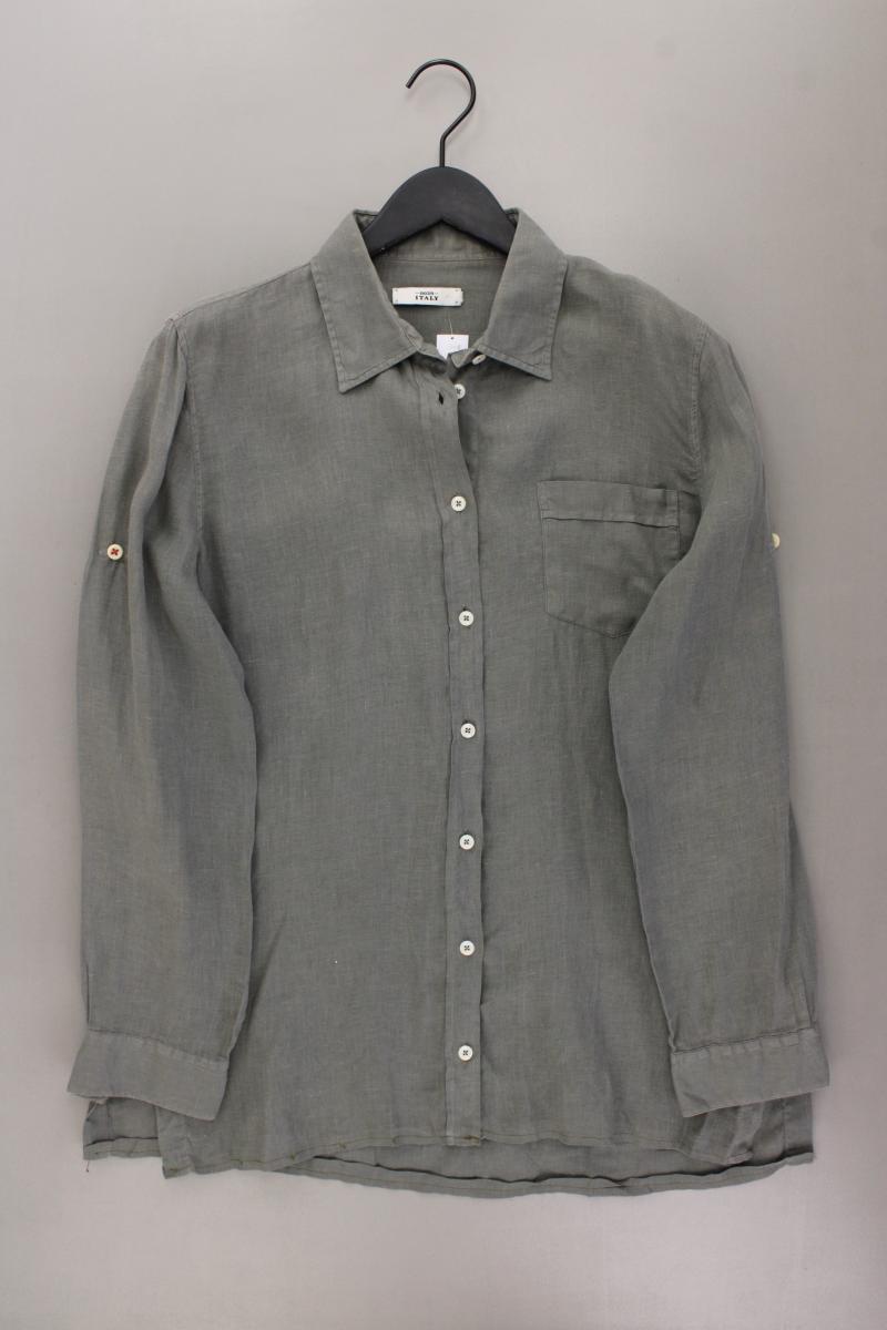 0039 Italy Langarmbluse Gr. OneSize olivgrün