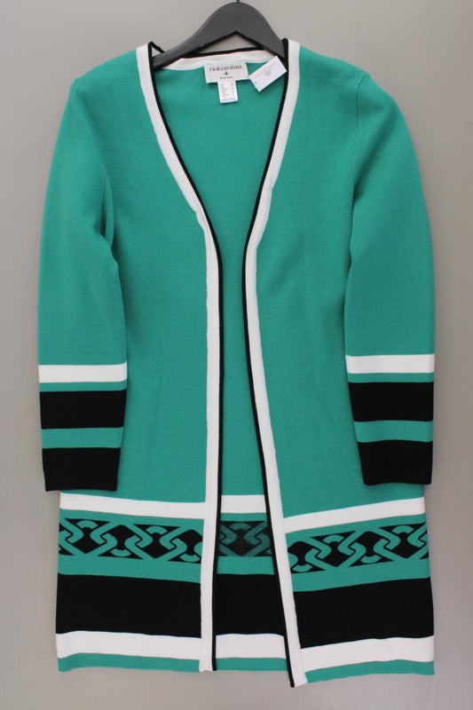 rick cardona Strickjacke Gr. 40 neuwertig Langarm grün aus Viskose