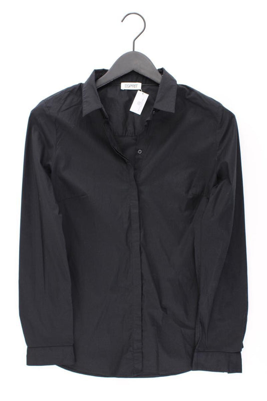 Esprit Langarmbluse Gr. M schwarz aus Baumwolle