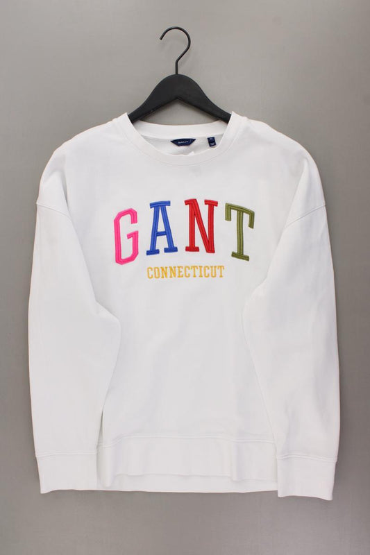 Gant Langarmpullover Gr. XL weiß aus Baumwolle