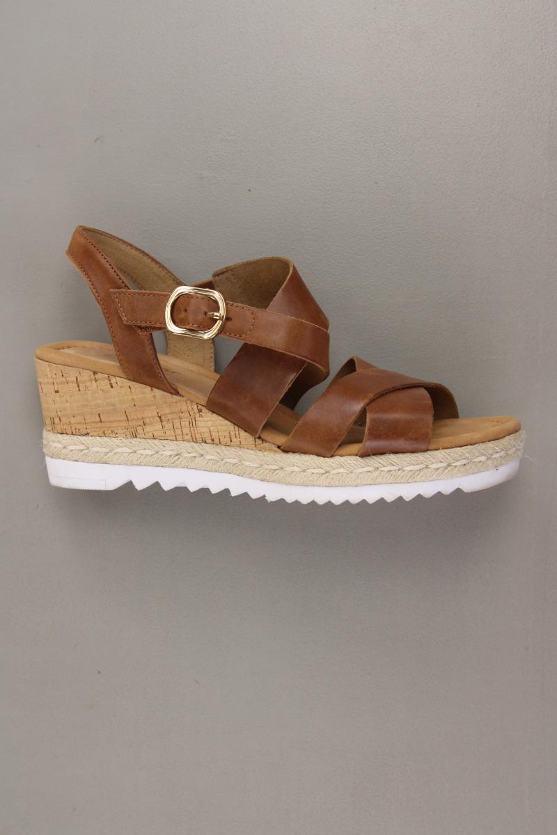 Gabor Sandalen Gr. 38,5 braun aus Leder