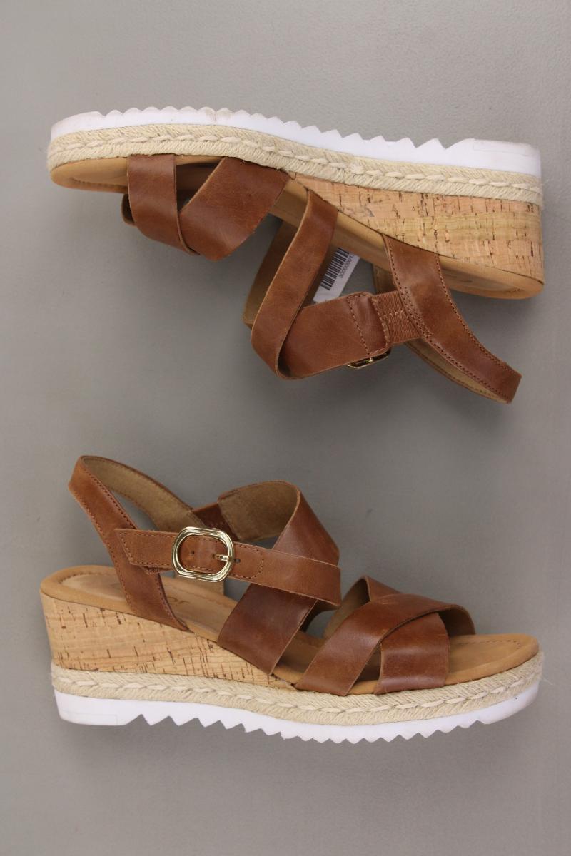 Gabor Sandalen Gr. 38,5 braun aus Leder