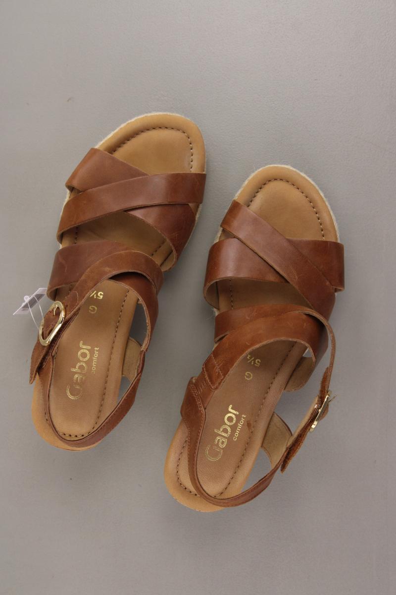 Gabor Sandalen Gr. 38,5 braun aus Leder