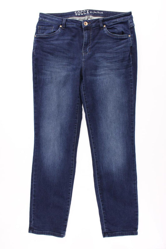 Soccx Straight Jeans Gr. W33/L32 Modell Romy blau aus Baumwolle