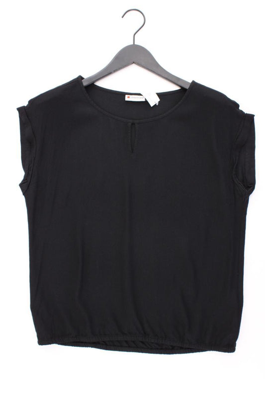 Street One Kurzarmbluse Gr. 36 neuwertig schwarz aus Viskose