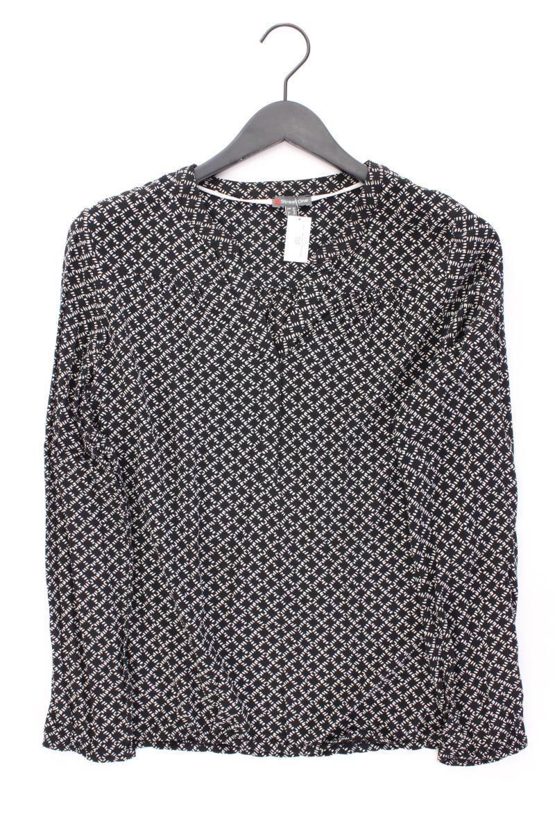Street One Langarmbluse Gr. 40 schwarz aus Viskose