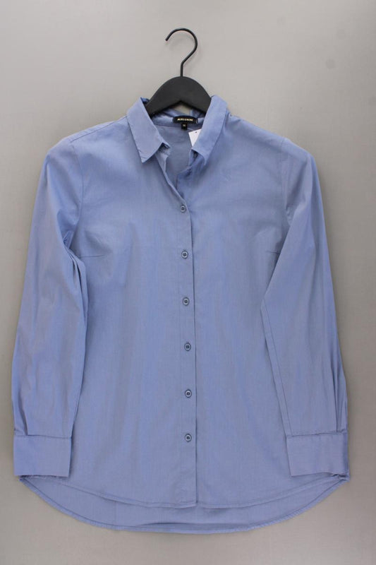 More&More Langarmbluse Gr. 38 blau aus Baumwolle