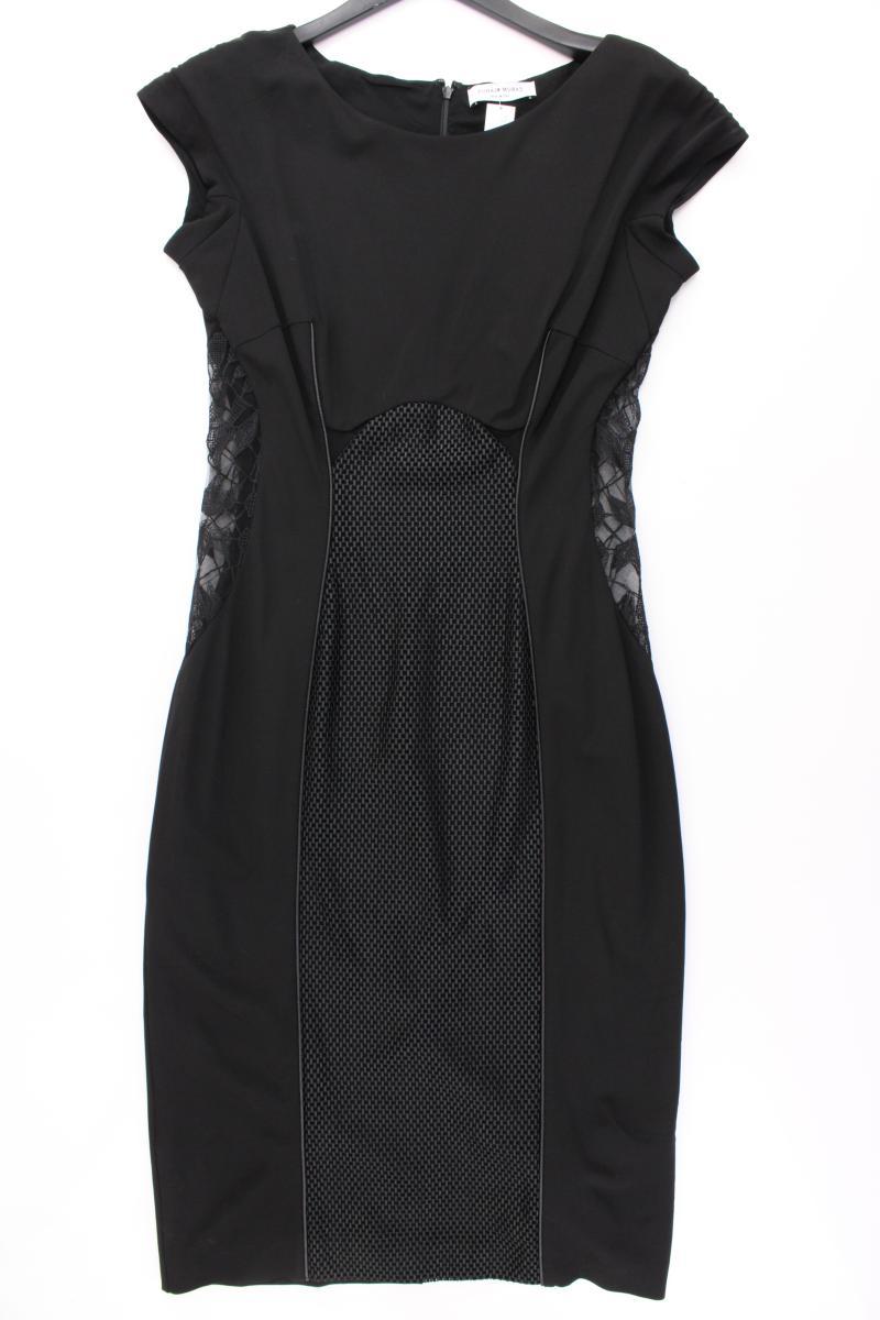 Zuhair Murad Abendkleid Gr. IT 48 (L) neuwertig Kurzarm schwarz aus Viskose
