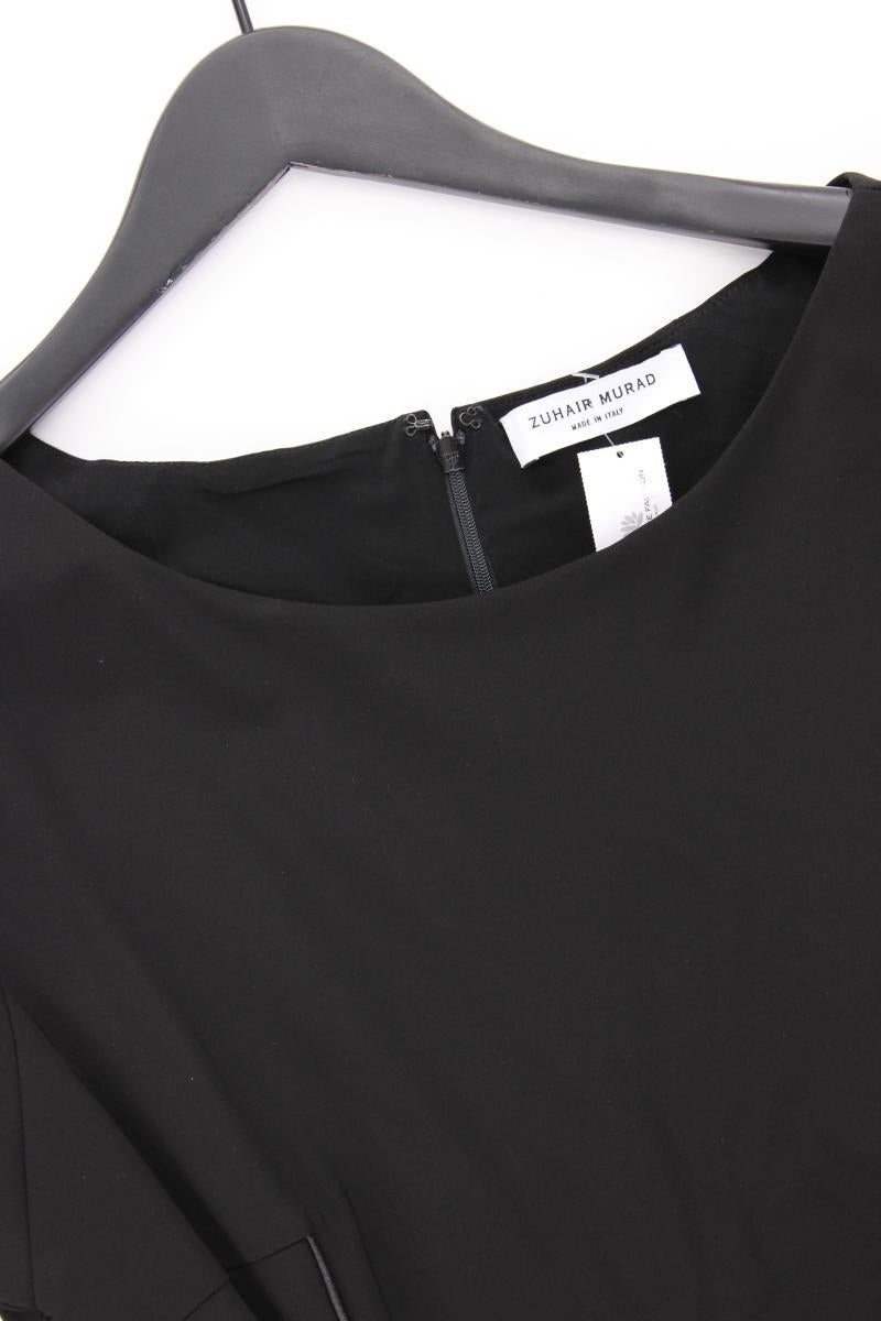 Zuhair Murad Abendkleid Gr. IT 48 (L) neuwertig Kurzarm schwarz aus Viskose