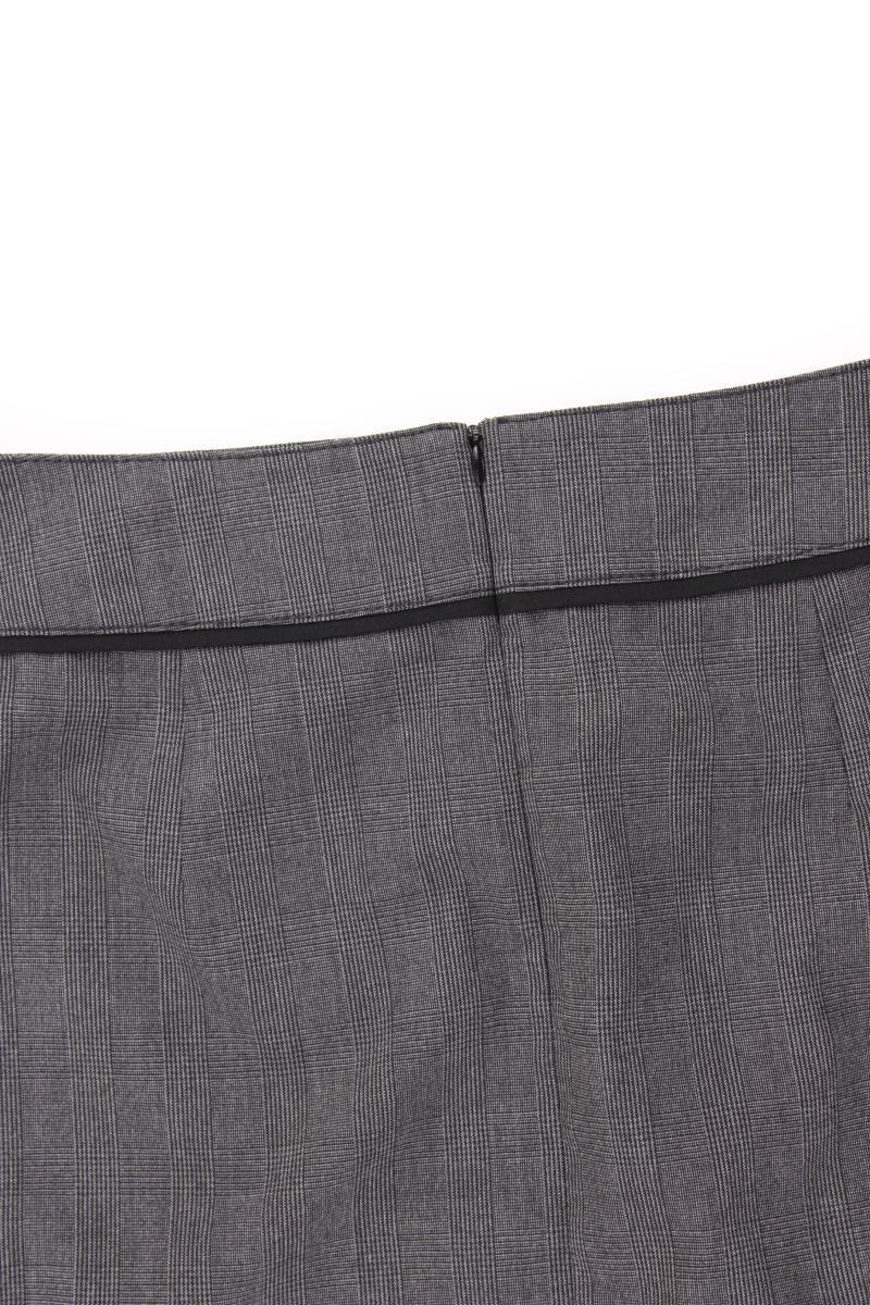 comma, Bleistiftrock Gr. 40 neuwertig grau aus Polyester