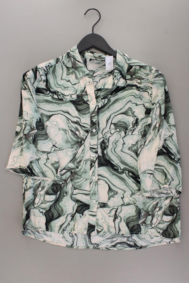 SOAKED IN LUXURY Oversize-Bluse Gr. M mit Batikmuster neuwertig 3/4 Ärmel grün