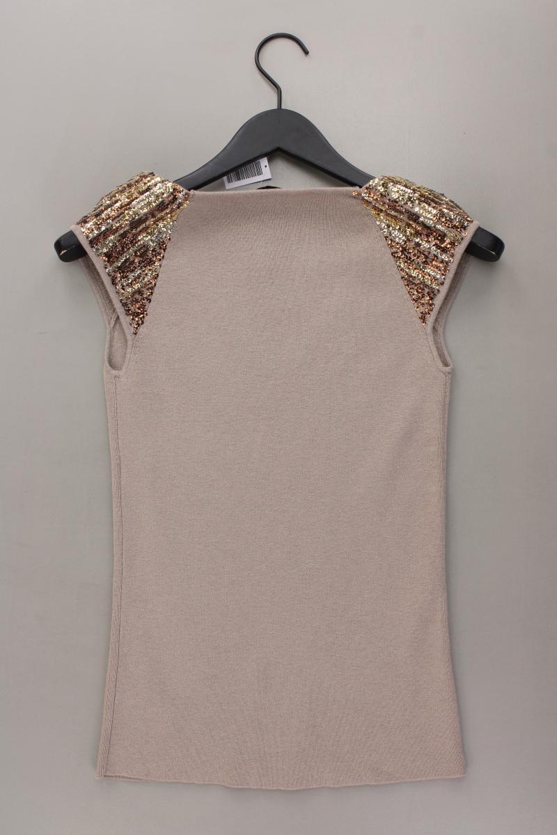 ZAPA Trägertop Gr. S mit Pailletten creme aus Wolle