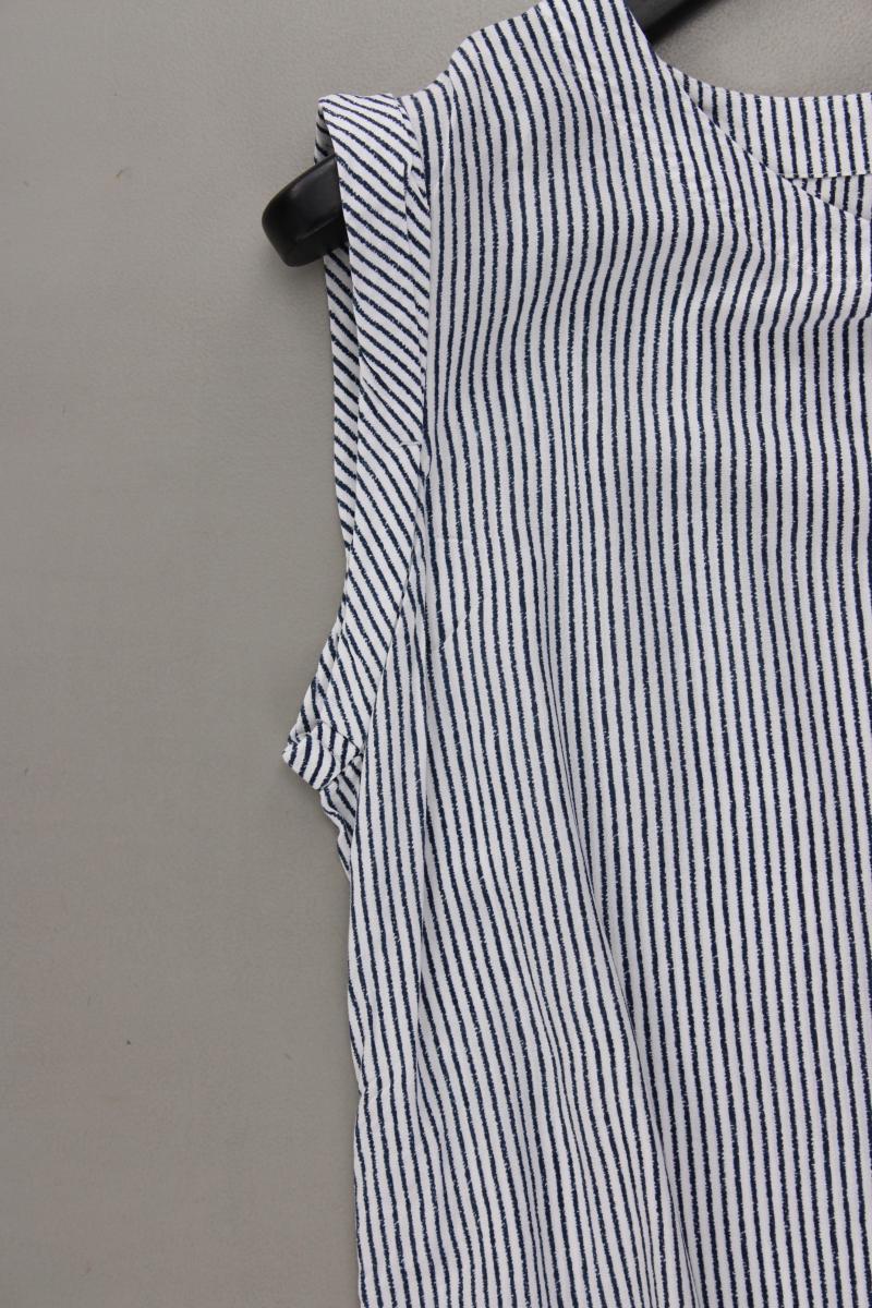 Street One Ärmellose Bluse Gr. 36 gestreift neuwertig blau