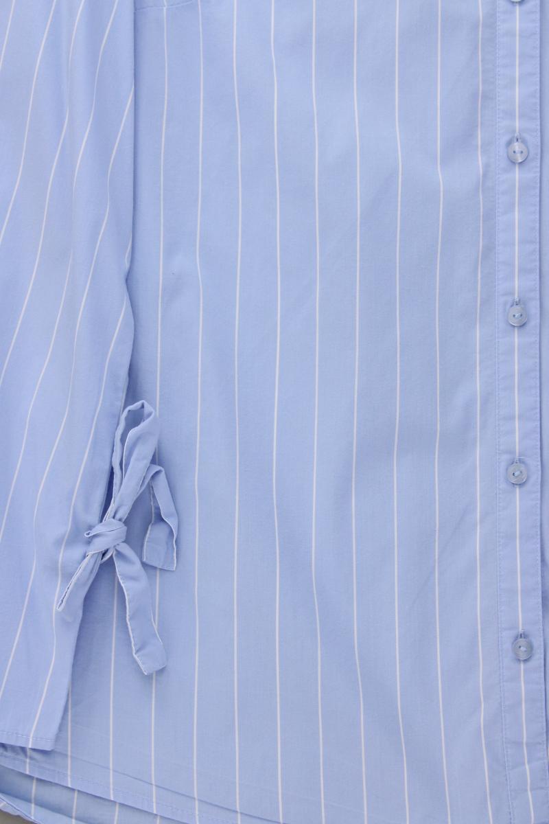 comma, Langarmbluse Gr. 40 gestreift blau aus Baumwolle