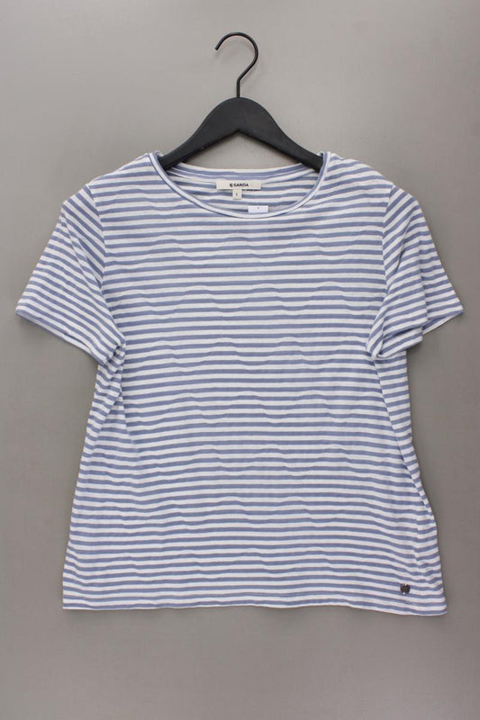 Garcia Jeans Ringelshirt Gr. L gestreift Kurzarm blau aus Baumwolle