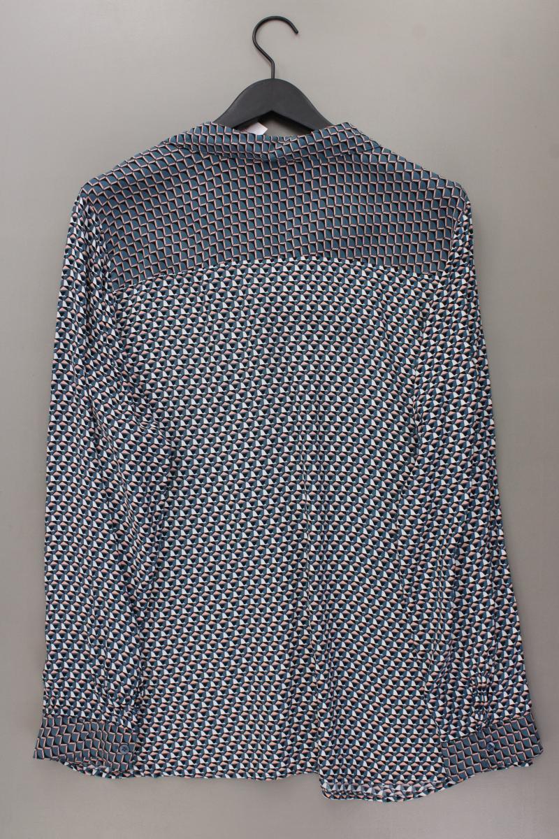 Patrizia Dini Langarmbluse Gr. 50 geometrisches Muster neuwertig mehrfarbig