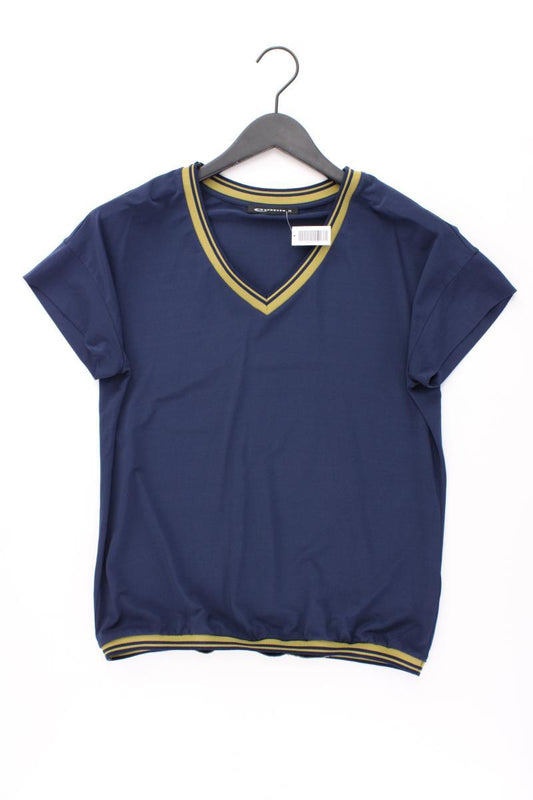 Expresso Kurzarmbluse Gr. M neuwertig blau aus Viskose