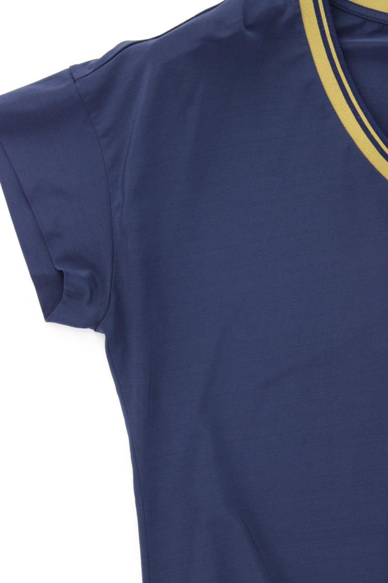 Expresso Kurzarmbluse Gr. M neuwertig blau aus Viskose