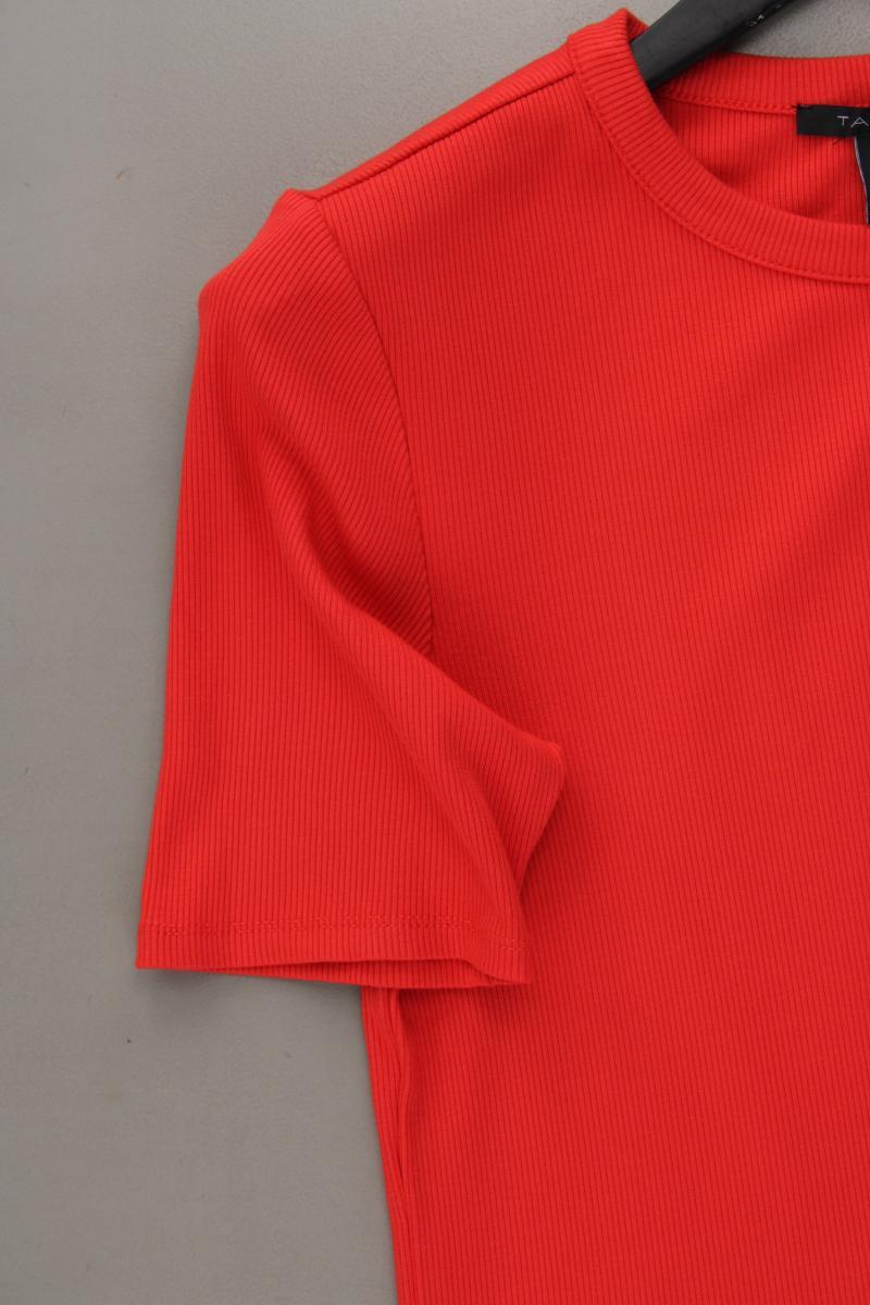 Tahari Shirt Gr. L Kurzarm rot aus Viskose