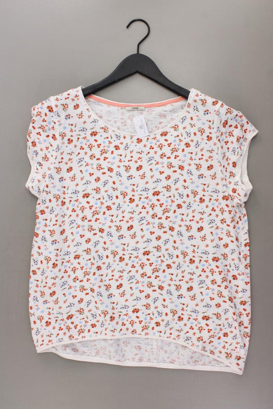Esprit Printshirt Gr. L mit Blumenmuster Kurzarm mehrfarbig
