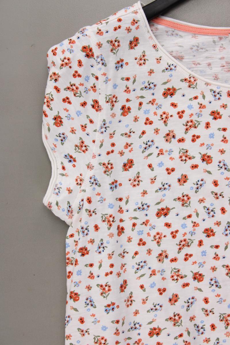 Esprit Printshirt Gr. L mit Blumenmuster Kurzarm mehrfarbig