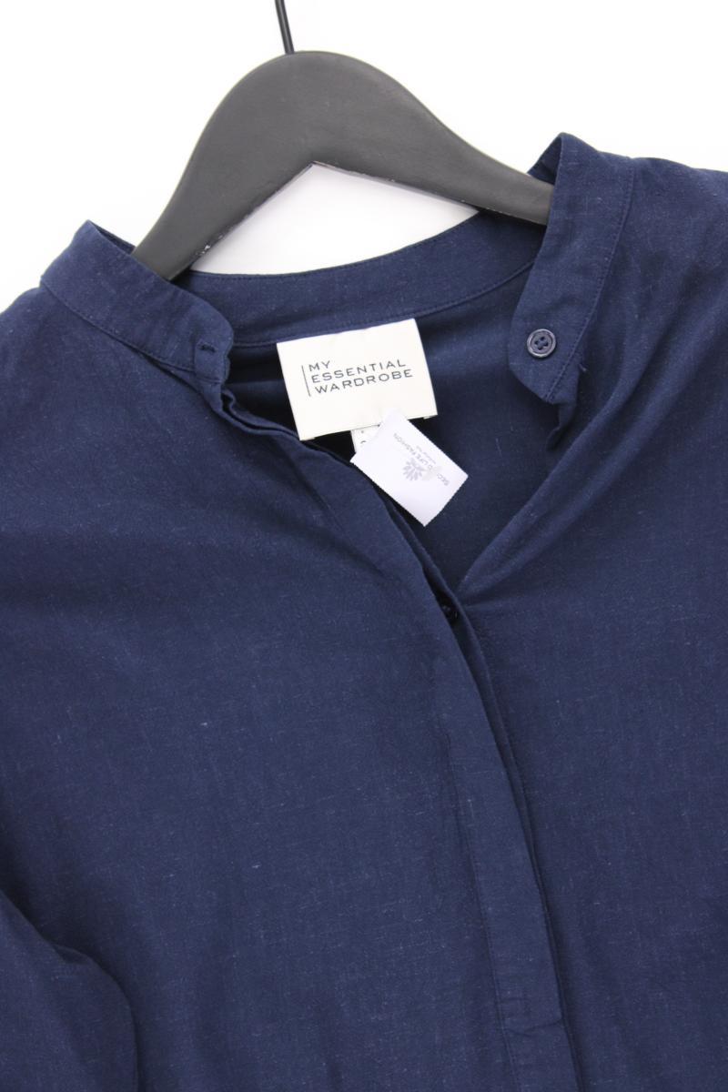 my essential wardrobe Langarmbluse Gr. 38 blau