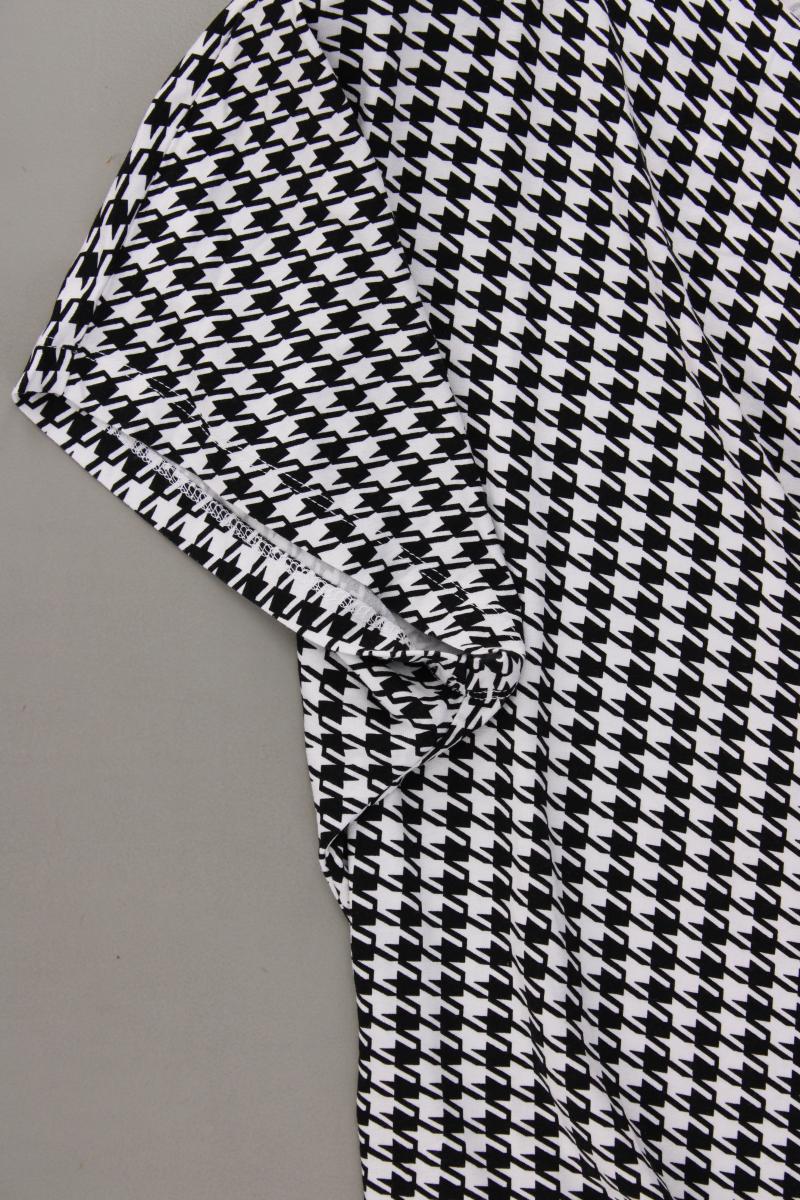 Alba Moda Kurzarmbluse Gr. 48 hahnentritt schwarz aus Viskose