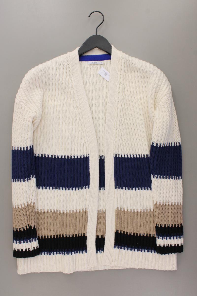 Cecil Strickjacke Gr. S neuwertig Langarm creme aus Baumwolle
