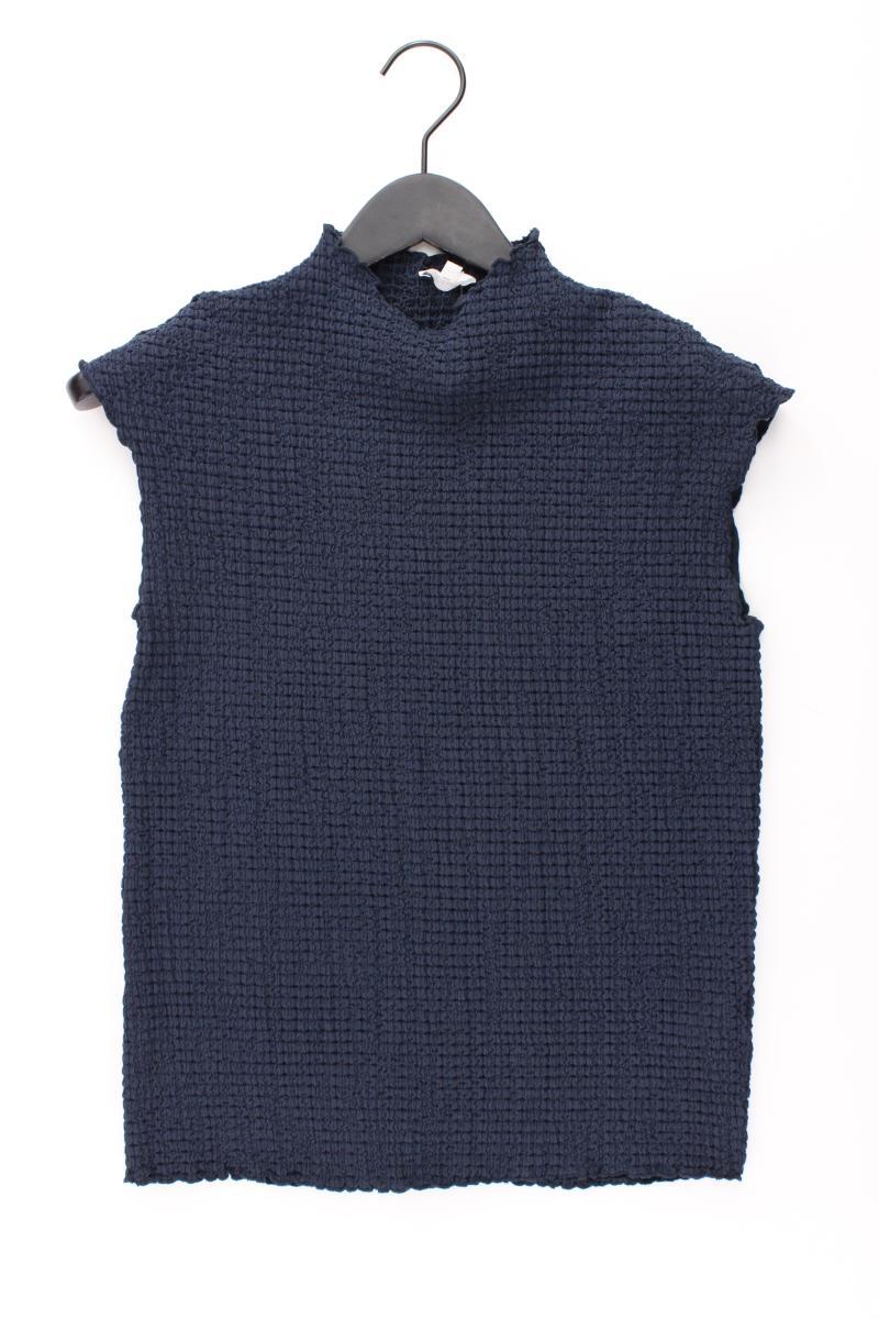 s.Oliver Kurzarmbluse Gr. 36 neuwertig blau aus Polyester