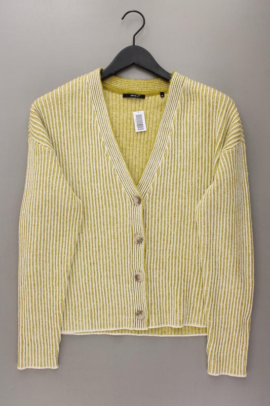 Zero Strickjacke Gr. 42 neuwertig Langarm gelb aus Polyacryl