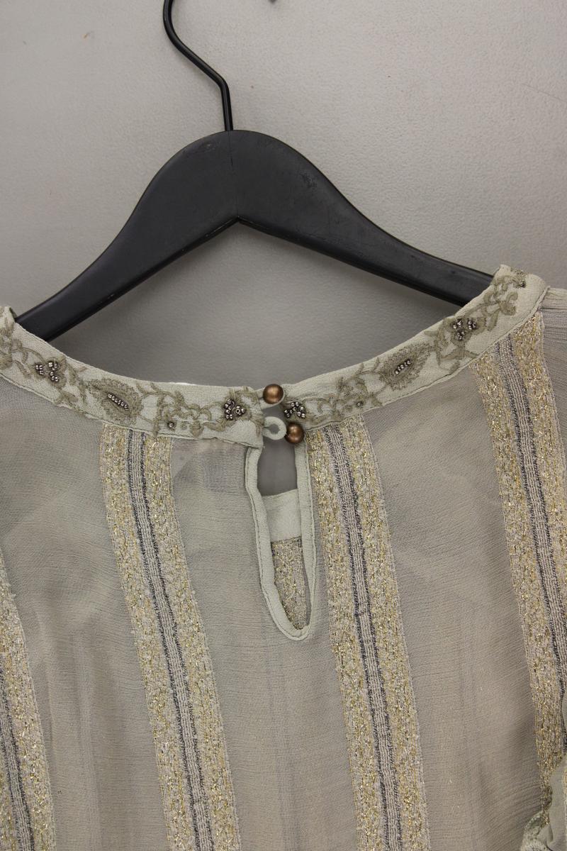 NKN Nekane Chiffonbluse Gr. S neu mit Etikett 3/4 Ärmel grün aus Viskose