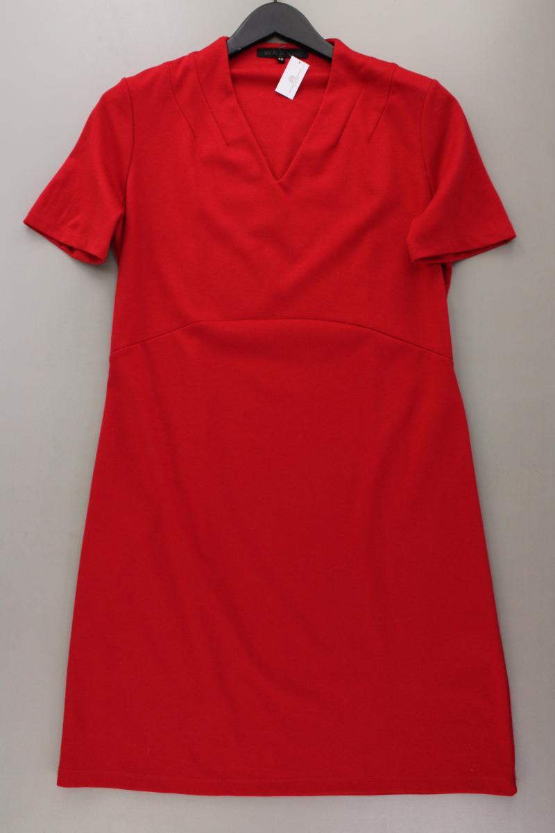 Wax Etuikleid Gr. 42 Kurzarm rot aus Baumwolle