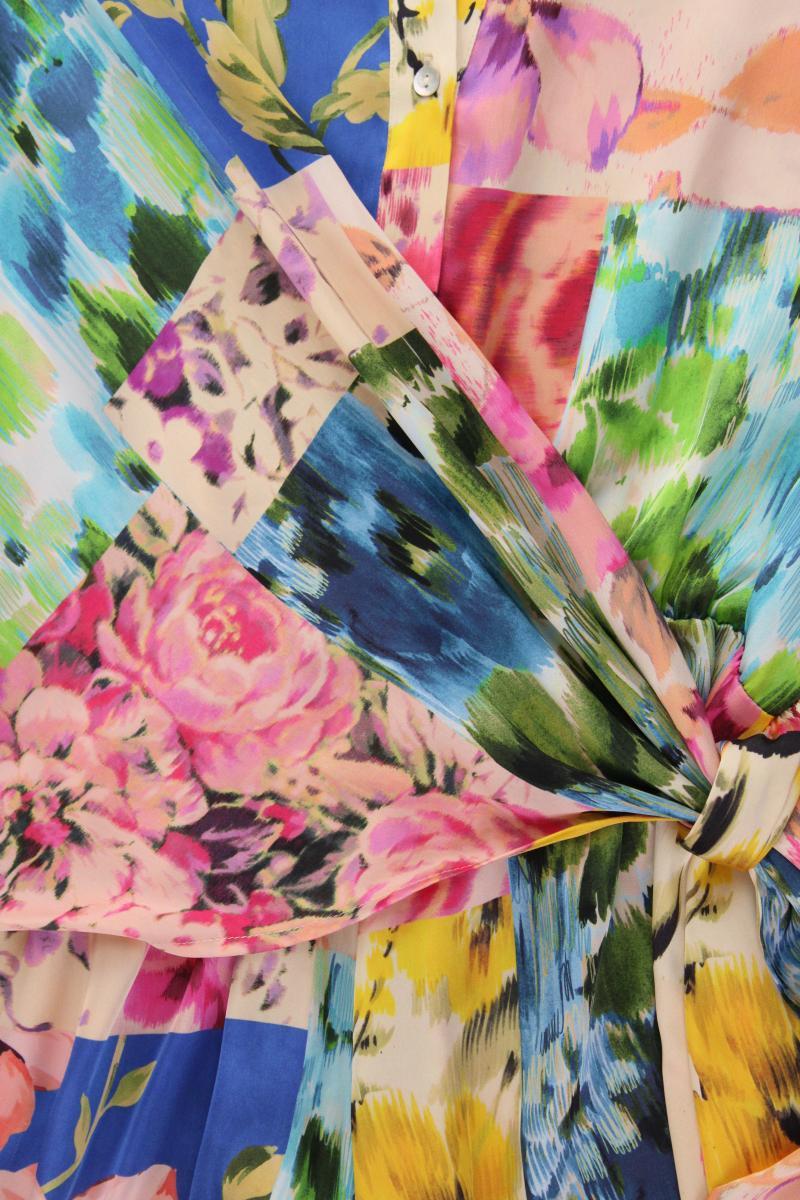 Zara Kurzer Jumpsuit Gr. S mit Blumenmuster mehrfarbig aus Polyester