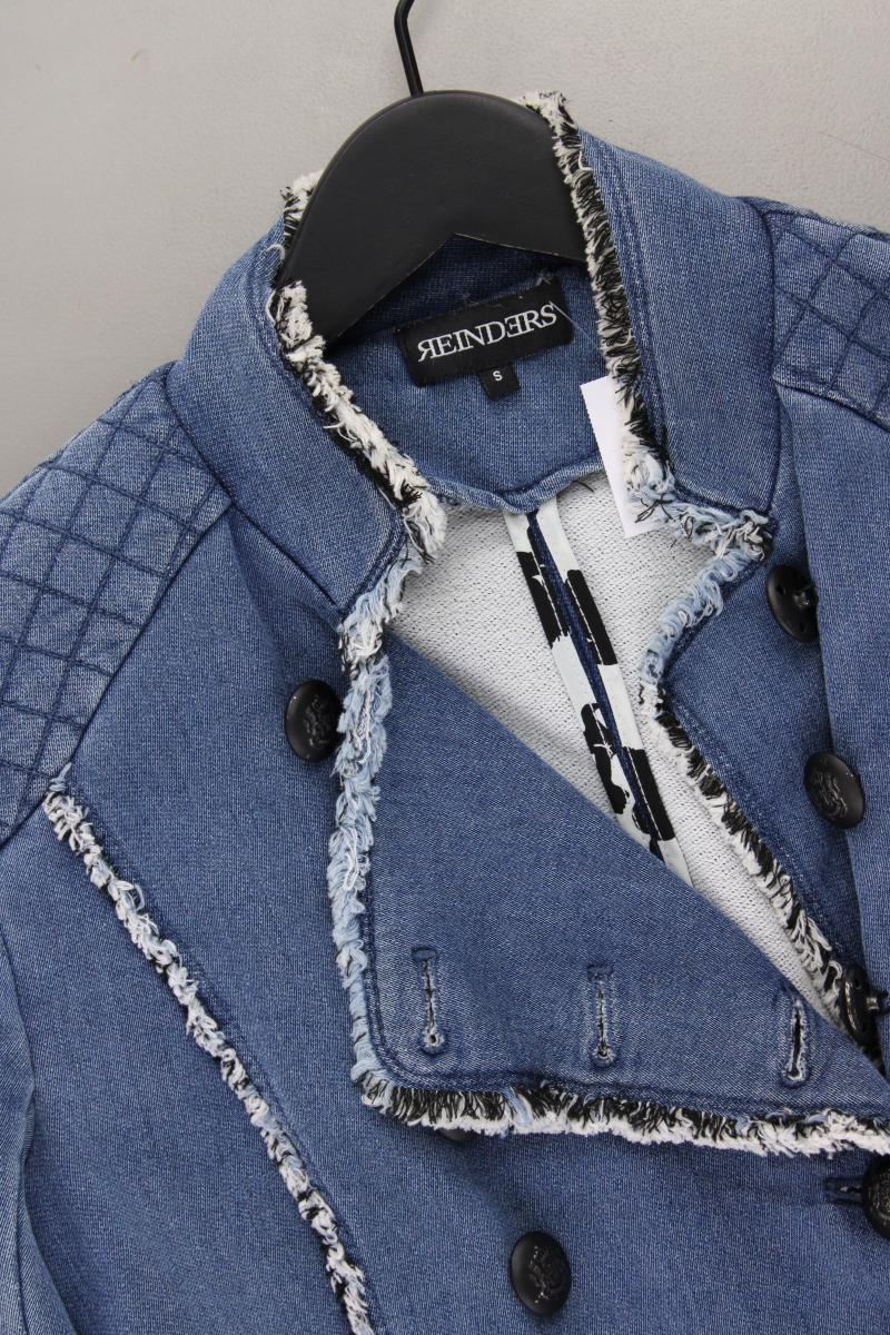 Reinders Slim Mantel Gr. S neuwertig blau aus Baumwolle