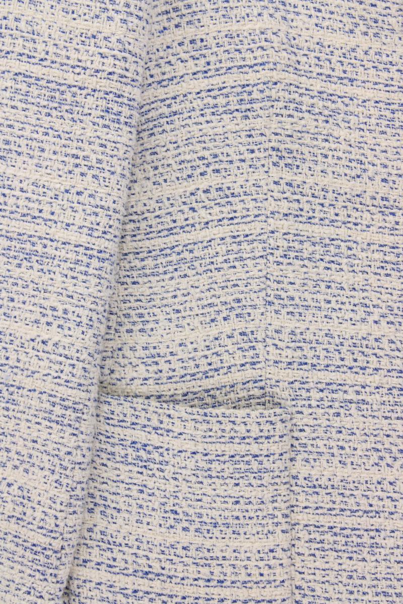 Zara Bouclé Mantel Gr. L blau aus Baumwolle