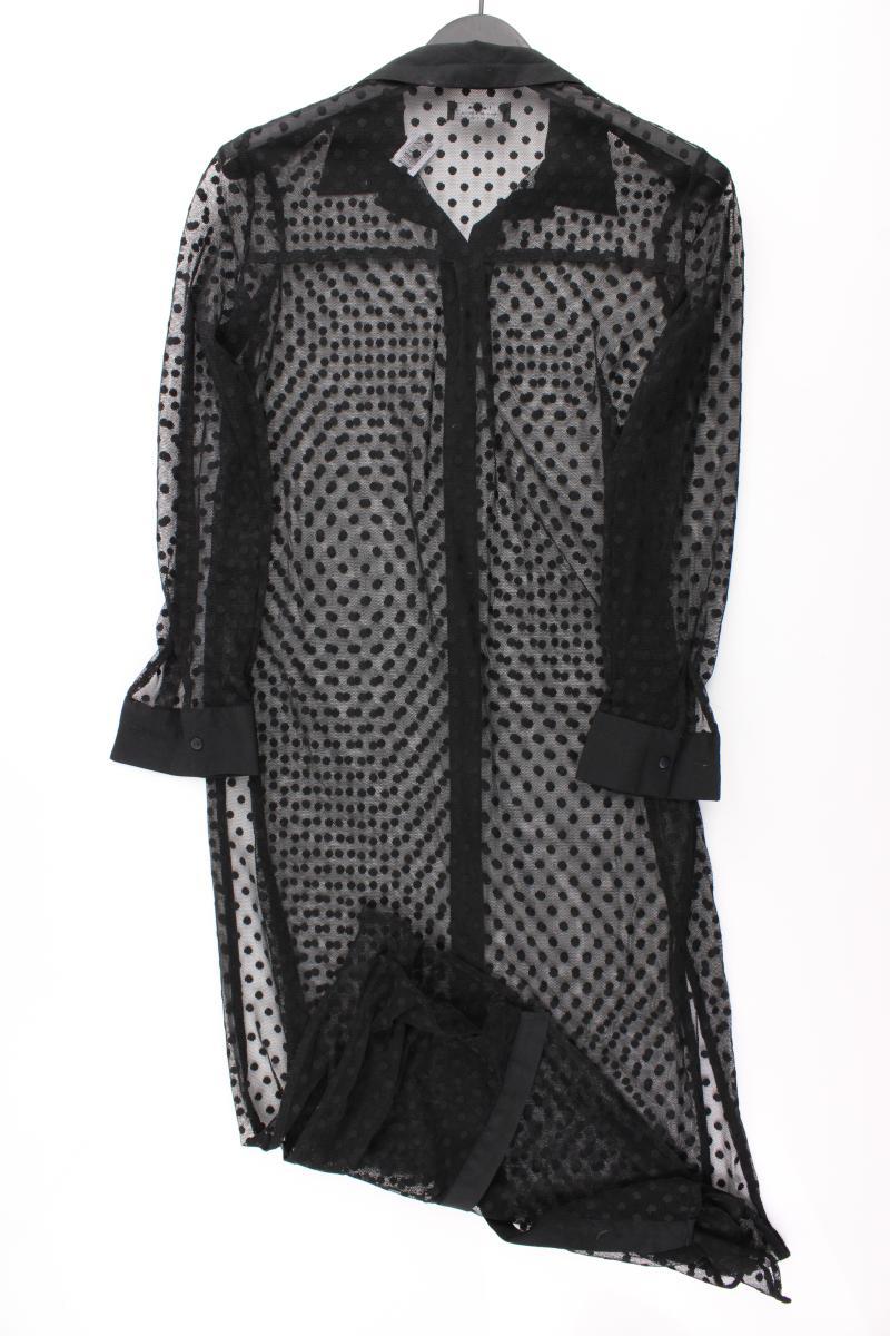 Bershka transparentes Kleid Gr. S Langarm schwarz